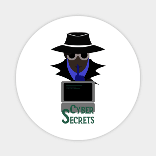 Lady Black (Cyber Secrets Afro): A Cybersecurity Design Magnet